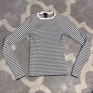 3/$9 or 5/$10 Black and white stripe sweater